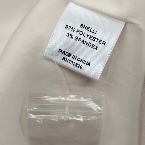 Revolve Majorelle Waldorf Top Blouse Tie Front Ivory Cream Satin Size XS - Picture 6 of 6